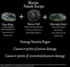 skyrim poison recipe 9