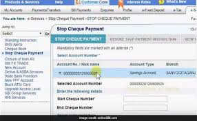 How To Stop Payment Of State Bank Of India Sbi Cheques