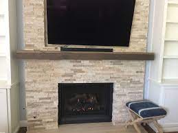 Stacked Stone Fireplace Walnut Creek