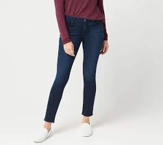 Jen7 By 7 For All Mankind Skinny Jeans Rich Blue Qvc Com