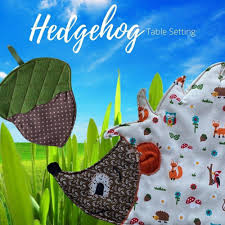 hedgehog placemat sewing pdf pattern
