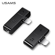 Usams Dual Lighting Adapter Earphone Jack To 3 5mm Lighting To 3 5mm Charging Converter Usb Cable For Iphone X 8 6 7 Otg Adapter Phone Adapters Converters Aliexpress