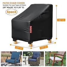 Patio Chair Covers 4 Pack Outdoor