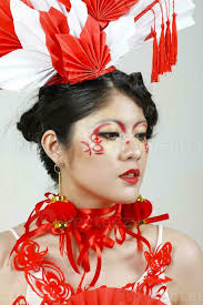chinese cheongsam modern makeup high