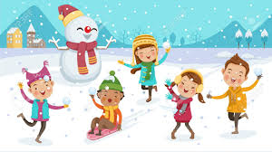 Image result for kids in snow clipart