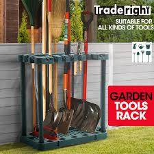 Reclaim your garage or shed with the yard tool corner storage rack. Traderight Garden Farm Shed Garage Tools Storage Rack Handles Organizer Holder 9356877037498 Ebay
