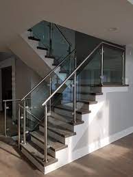 Give us a call today, our experts would be happy to assist you. Metal And Glass Railings Staircase Railing Design Stairway Design Stairs Design Modern