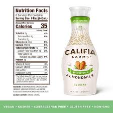 califia farms unsweetened almond milk