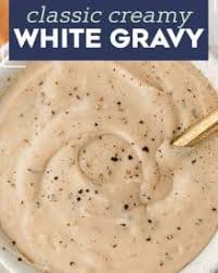 creamy peppered white gravy the