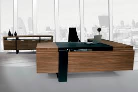 Available in many finishes, this line. Executive Desk Flat Solenne Office Furniture Contemporary Wooden With Storage Compartment