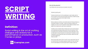 scriptwriting 22 exles format pdf