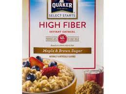 instant oatmeal nutrition facts