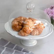 Pedestal Cake Plate And Dome Linen