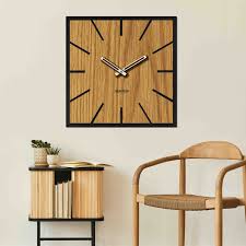 Wooden Wall Clock Made Of Hdf Board