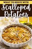 What protein goes with scalloped potatoes?