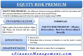 Equity Risk Premium Interpretation Calculation Examples