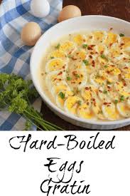 hard boiled eggs gratin
