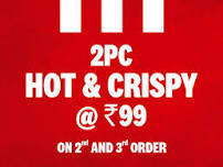 Kfc Offer! Add 2 Pc Hot And Crispy Chicken at Just...