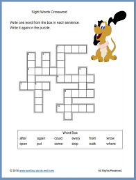 These worksheets can be used in conjunction with the esl galaxy : Easy Crossword Puzzle For Early Learners