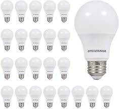 Sylvania General Lighting 74766 Sylvania 60w Equivalent Led Light Bulb A19 Lamp Efficient 8 5w Bright White 5000k Daylight 24 Count Amazon Com