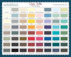 Colour Chart Card Dixie Belle Chalk