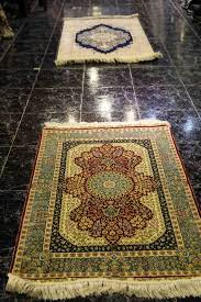 iranian handmade silk carpet