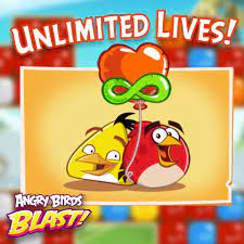 Angry Birds Blast - Enjoy unlimited lives for 24h! 💜 Happy Blasting! 💪😉