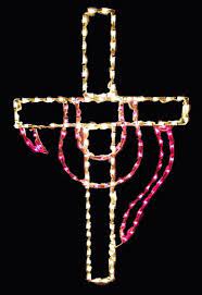 Lighted Easter Cross Crosses Decor