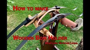 s wood bow holder caddy easy diy