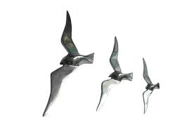 aluminium figurine large flying birds