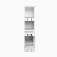12 inch burton floor cabinet in white