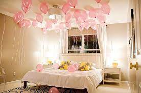 valentines bedroom birthday balloons