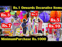 rs 1 onwards party function decorative