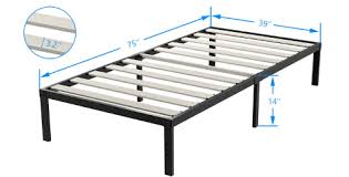 reinforced platform bed frame heavy