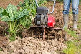 a rototiller in your garden