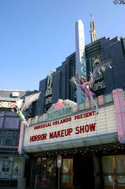 theater marquee for horror makeup show