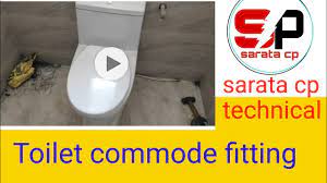 how to install floor mounted commode