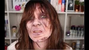 scary exorcist halloween makeup