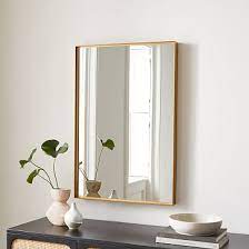 Deep Frame Metal Rectangle Wall Mirror