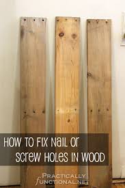 how to fix nail or holes in