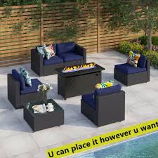 Outdoor Sectional Sofa Set With Gas