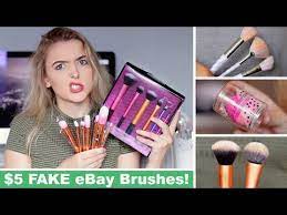 testing fake ebay makeup brushes fail