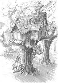 Height up the tree represents the age of the trauma (so, halfway up for a 10 year old is at age 5). Tree House By Skowman Deviantart Com On Deviantart Tree House Drawing Drawings Tree Drawings Pencil