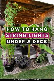 Globe String Lights Under A Deck