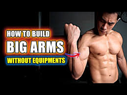 build big arms without any equipment