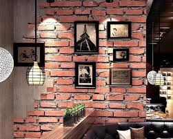 Brown Red And White 3d Brick Wallpaper