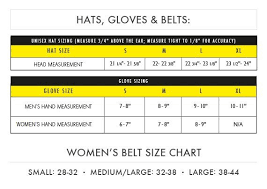 Size Charts For Accessories