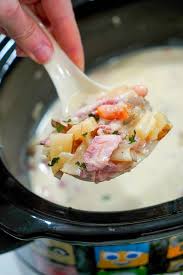 crockpot ham and potato soup with heavy