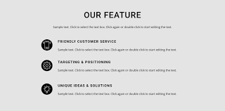 feature list html template