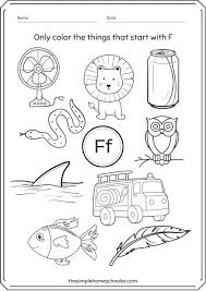 20 free letter f worksheets easy to